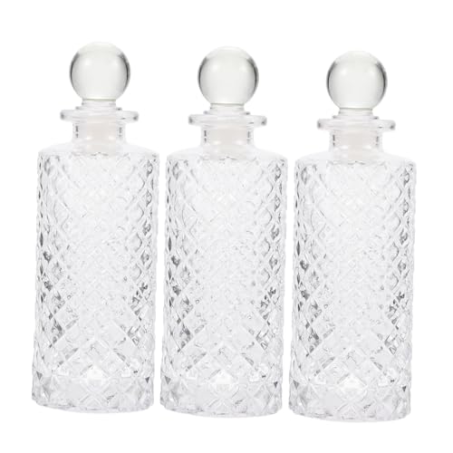 Holibanna 3stücke Teiliges Glas Aromatherapie Diffuserflaschen Refillable Duftöl Behälter Dekorative Und Praktische Aromatherapie Aufbewahrung Für Zuhause Transparentes Design Zur von Holibanna