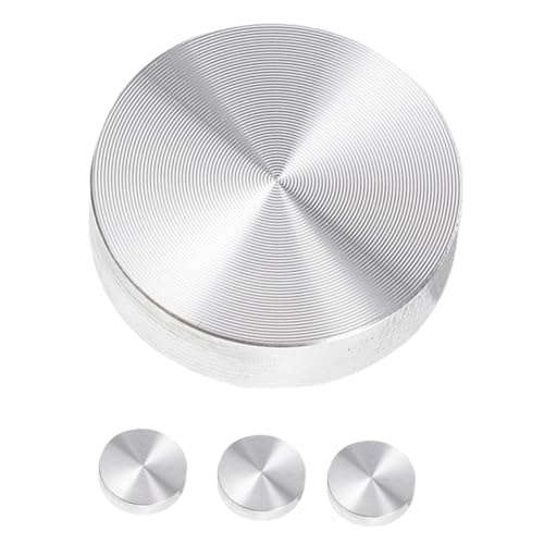 Holibanna 4stücke Teiliger Runder Glas-teetisch-scheibenadapter Aus Aluminiumlegierung Praktischer Metallscheibenadapter Für Glastische Vitrinen Und Couchtische Installieren Und Vielseitig von Holibanna