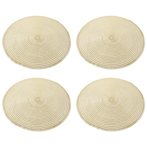 Holibanna 4stücke Tischsets Aus Baumwollseil rutschfeste Matte Für Geschirr Wärmeisolierende Tischmatten Praktisches Tischset Für Haushalt von Holibanna