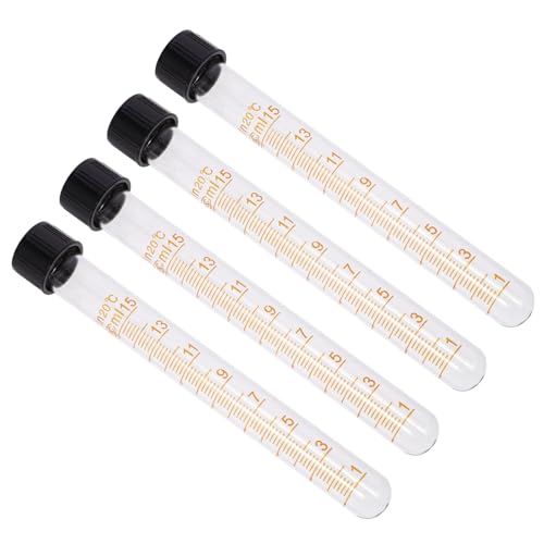Holibanna 4 Stück Glas Reagenzgläser mit Schraubverschluss und Messskala Hitzebeständige Labor zentrifugenröhrchen Klare Messröhrchen für Präzises Experimentieren und Vielseitige Anwendung Holibanna 4 Stück Glas Reagenzgläser mit Schraubverschluss und Messskala Hitzebeständige Labor zentrifugenröhrchen Klare Messröhrchen für Präzises Experimentieren und Vielseitige Anwendung von Holibanna