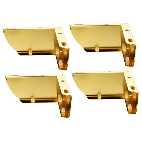 Holibanna 4 Stück Hardware -Sofa -Füße Ersatz Bein kommode Schrankfuß aus Metall Möbelhardware Couch füße Nivellierfüße für Schränke Möbelstützen Füße Eisen Golden von Holibanna