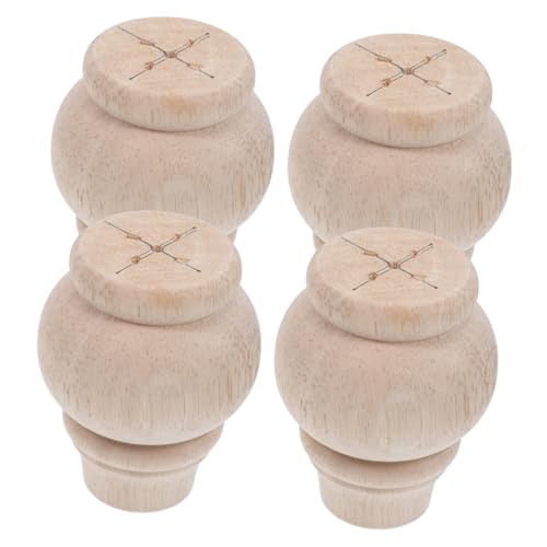 Holibanna 4 Stück Holzmöbel Beine Ersatz Möbelfüße für Sofa Stuhl und Tisch Stabil und Vielseitig Einfache DIY Anpassung Geeignet für Modernes und Traditionelles Design von Holibanna
