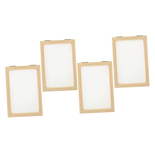 Holibanna 4 Stück Materialpaket für Holzkunst-Bilderrahmen hausgemacht Rahmen Machen Sammelalbum Form Basteln Papierherstellung selber Machen Papiersieb aus Holz Kupfer Holibanna 4 Stück Materialpaket für Holzkunst-Bilderrahmen hausgemacht Rahmen Machen Sammelalbum Form Basteln Papierherstellung selber Machen Papiersieb aus Holz Kupfer von Holibanna