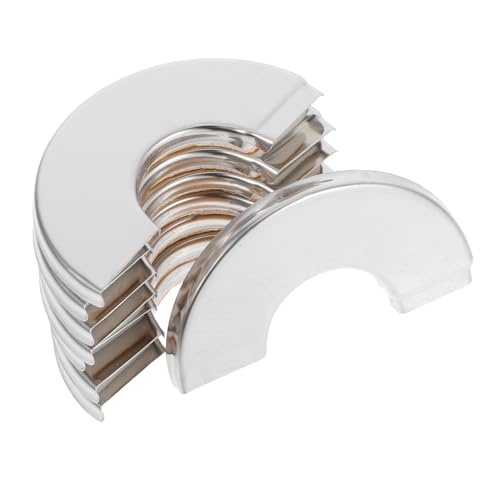 Holibanna 4 Stück Teiliges Edelstahl Rohrabdeckungsset Split Flange Wandloch Abdeckung für Wasser Heizungsrohre Dekorative Rosette für Sanitär Heizkörper Bad und Rohrleitungen von Holibanna