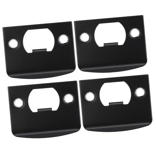 Holibanna 4 Stück Teiliges Edelstahl Türschloss Reparaturset mit Deadbolt Schließblechen Verstärkte Türabdeckungen für Stabile Schlossausrichtung und Verbesserte im Wohn Geschäftsbereich von Holibanna