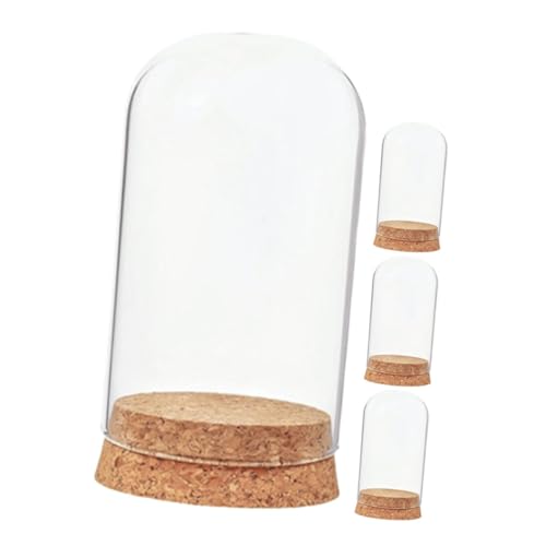 Holibanna 4 Stück Teiliges Mini Glasglocken Klarglas Dekorative Glasvitrine mit Kuppel für Konservierte Blumen Valentinstag Wohnkultur Holibanna 4 Stück Teiliges Mini Glasglocken Klarglas Dekorative Glasvitrine mit Kuppel für Konservierte Blumen Valentinstag Wohnkultur von Holibanna
