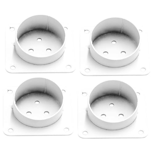Holibanna 4 Stück Teiliges Möbelbein verbindungsset aus Robustem Eisen Montageplatten für Tisch Sofabeine Stabile Befestigung gegen Wackeln Geeignet für Stuhl Sofa Couchtisch und Weitere von Holibanna
