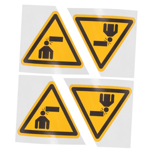 Holibanna 4 Stück Teiliges Pvc warnschild Achtung Kopf Selbstklebend Widerstandsfähige Sicherheitsaufkleber für Maschinen und Arbeitsplätze Einfache Montage Schützend gegen Kopfverletzungen von Holibanna