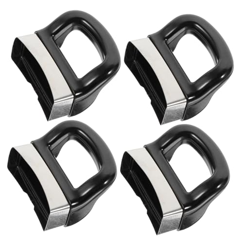 Holibanna 4 Stück Topfgriff Topfhenkel Ohr handhaben Griffe Ersatzpot -Griff rostfrei Aluminium Pfannengriff Topf-Ersatzgriff Wok-Griff Pfannenstielgriff Griff der Milchpfanne Bakelit Black von Holibanna