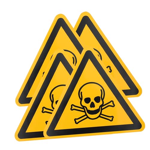 Holibanna 4 Stück Warnaufkleber Vorsicht Giftig Selbstklebend PVC Warnschild Sicherheitszeichen für Giftstoffe Chemikalien und Gefahrenbereiche zur Unfallvermeidung Holibanna 4 Stück Warnaufkleber Vorsicht Giftig Selbstklebend PVC Warnschild Sicherheitszeichen für Giftstoffe Chemikalien und Gefahrenbereiche zur Unfallvermeidung von Holibanna