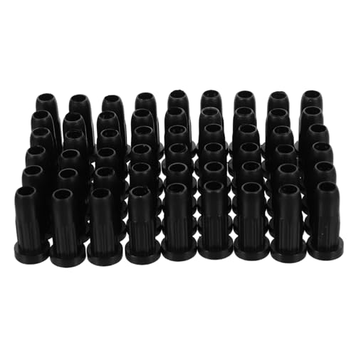 Holibanna 40 Stück Radfeder Abdeckung Für Stuhlrollen Polster Für Die Armlehne des Stuhls Computer Desk Accessoires Lenkstangen-einsatzhülse Nachlaufhülse Teil des Bürostuhls Black Nylon von Holibanna