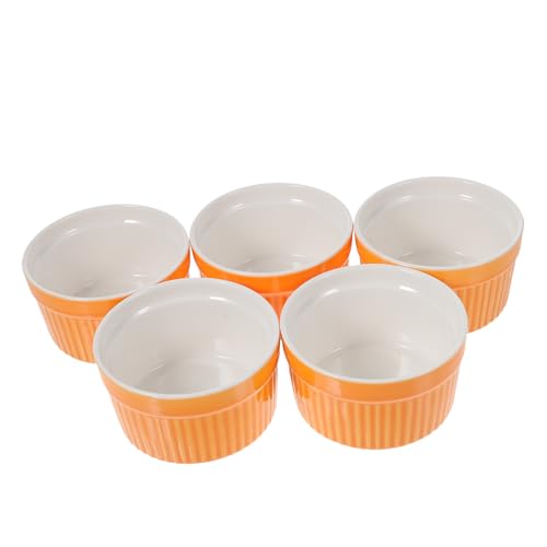 Holibanna 5 Stück Teiliges Keramikbackschalen mit Hohem Temperaturwiderstand Orange für Desserts Suppen und für Küche und Zuhause Holibanna 5 Stück Teiliges Keramikbackschalen mit Hohem Temperaturwiderstand Orange für Desserts Suppen und für Küche und Zuhause von Holibanna