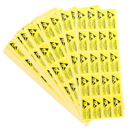 Holibanna 500 Stück Anti statische Warnaufkleber Selbstklebende Elektrostatik Warnetiketten Hohe Haftkraft Für Industrie Labor Sicherheitskennzeichnung Holibanna 500 Stück Anti statische Warnaufkleber Selbstklebende Elektrostatik Warnetiketten Hohe Haftkraft Für Industrie Labor Sicherheitskennzeichnung von Holibanna