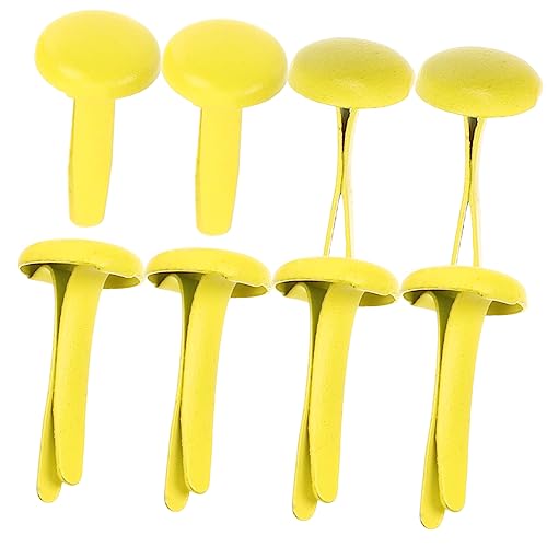 Holibanna 500 Stück Kleine Runde Metall Papierklammern Brads für Scrapbooking DIY Bastelprojekte Praktische Spreizklammern zum Befestigen von Fotos Karten und Dokumenten Gelb Holibanna 500 Stück Kleine Runde Metall Papierklammern Brads für Scrapbooking DIY Bastelprojekte Praktische Spreizklammern zum Befestigen von Fotos Karten und Dokumenten Gelb von Holibanna