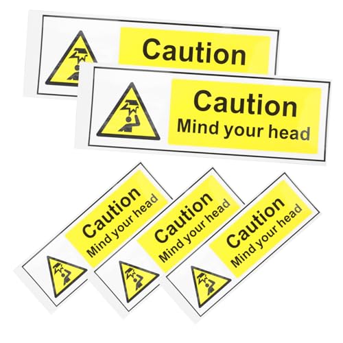 Holibanna 5stücke Achtung-Kopf-Warnschild Achtung-schilder Für Niedrige Decken Selbstklebende Aus Stabilem Pp Auffällige Sicherheitsaufkleber Zur Unfallvermeidung Holibanna 5stücke Achtung-Kopf-Warnschild Achtung-schilder Für Niedrige Decken Selbstklebende Aus Stabilem Pp Auffällige Sicherheitsaufkleber Zur Unfallvermeidung von Holibanna