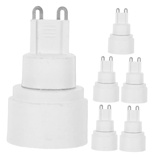 Holibanna 6 Stück G9 Auf E14 Lampenfassung Adapter Basis Für Effiziente Wärmeableitung, Ideal Für Anpassungen Beleuchtung Zu Hause von Holibanna