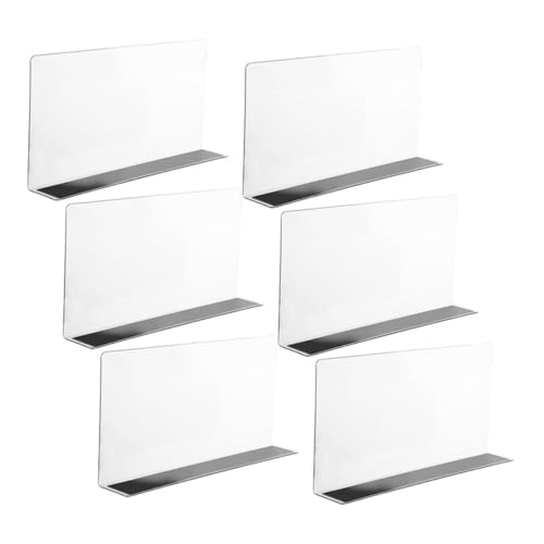 Holibanna 6stücke Teiliges Förmiges Regaltrennsystem Transparente Magnetregaltrenner Für Supermärkte Und Haushaltsregale Stabiler Halt Und Einfache Installation Für Effektive Holibanna 6stücke Teiliges Förmiges Regaltrennsystem Transparente Magnetregaltrenner Für Supermärkte Und Haushaltsregale Stabiler Halt Und Einfache Installation Für Effektive von Holibanna