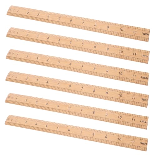 Holibanna 6 Stück Teiliges Bambus Lineal Doppelseitige Messleiste Präzises Langlebiges Schneidelineal für Bekleidungsherstellung Quilten Nähen Schule Büro Heimgebrauch Holibanna 6 Stück Teiliges Bambus Lineal Doppelseitige Messleiste Präzises Langlebiges Schneidelineal für Bekleidungsherstellung Quilten Nähen Schule Büro Heimgebrauch von Holibanna