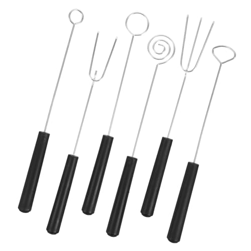 Holibanna 6 Stück Teiliges Fonduegabel Multifunktionale Schokoladen und Käsefondue Gabeln Verschiedene Formen Kompakt Leicht für Backen Obst und Dessert Tauchen von Holibanna