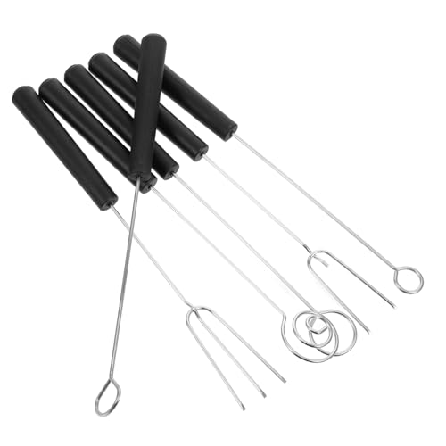 Holibanna 6 Stück Teiliges Fonduegabel aus Vielseitige Schokoladen und Käsefonduegabeln mit Ergonomischem Design Robust und Leicht zu Reinigen für Obst Backen und Grillen von Holibanna