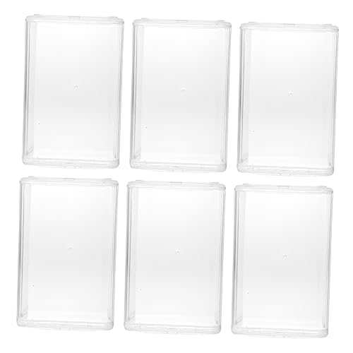Holibanna 6Stücke Multifunktionale Vitrine Transparente Aufbewahrungsbox für Handgefertigte Modelle Staubdicht für Zuhause Büro und Schule Platzsparend und Langlebig von Holibanna