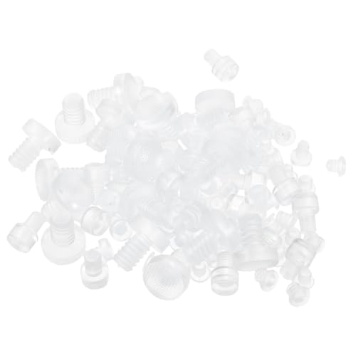 Holibanna 75 Stück Teiliges Transparente Glas Tischplattenpuffer mit Stiel rutschfeste Möbelpuffer für Schränke und Glasmöbel Geräuschdämpfend Stoßfest Vielseitig Einsetzbar von Holibanna