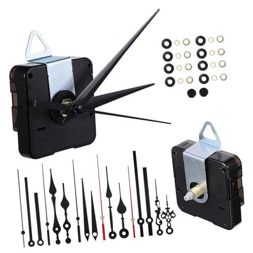Holibanna 8 Sätze Teiliges DIY Uhrwerk Ersatzteil mit Zeigern Geräuschloses Quarzuhrwerk Präzise Zeitmessung Kompatibel für Wanduhr Reparatur Langlebiger Mechanismus mit Kurzem und Langem von Holibanna