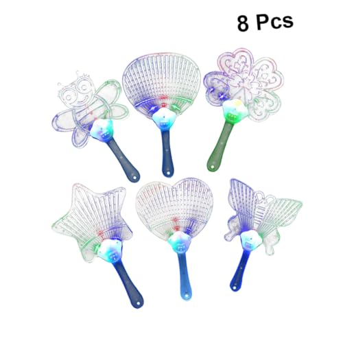 Holibanna 8 Stück Teiliges LED flash Handfächer Bunter Flacher Handventilator mit Lichtmodi Tragbarer Acryl fächer für Tanzpartys Sommerkühlung und Bühnenauftritte Geeignet für Teens Holibanna 8 Stück Teiliges LED flash Handfächer Bunter Flacher Handventilator mit Lichtmodi Tragbarer Acryl fächer für Tanzpartys Sommerkühlung und Bühnenauftritte Geeignet für Teens von Holibanna