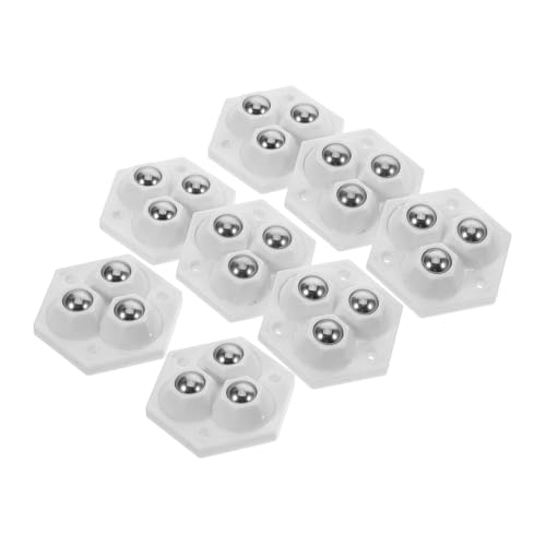 Holibanna 8 Stück Teiliges Mini Selbstklebende Drehbare Möbelrollen für Kleine Möbel Küchengeräte Aufbewahrungsboxen und Müllbehälter Einsetzbar von Holibanna