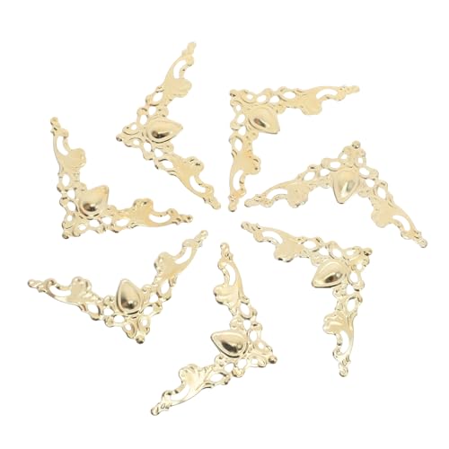 Holibanna 80 Stück Metall Eckenschutz für Bücher Vintage Dreieckiger Kantenschutz mit Hohlmuster Leichter Robuster Metallbox Eckenschutz für Alben Scrapbook DIY Bastelprojekte und Holibanna 80 Stück Metall Eckenschutz für Bücher Vintage Dreieckiger Kantenschutz mit Hohlmuster Leichter Robuster Metallbox Eckenschutz für Alben Scrapbook DIY Bastelprojekte und von Holibanna