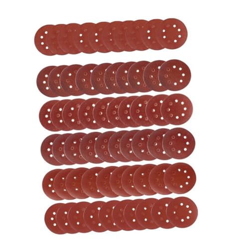 Holibanna 80 Stück Teiliges Schleifpapier mit Löchern Haken Schlaufenverschluss Vielseitige Körnungen bis Langlebig Antistatisch für Metall Holz Kunststoff und Verschiedenes von Holibanna