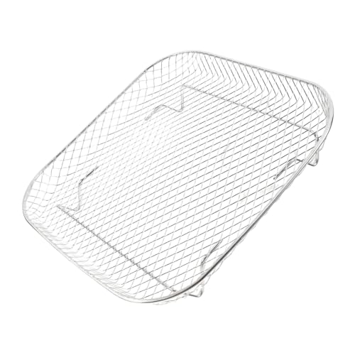 Holibanna Airfryer Grillrost Einlagig Höhenverstellbar Vielseitiges Heißluftfritteuse Zubehör für Dämpfen Braten Ölablauf Platzsparendes Back und Dörraufsatz von Holibanna