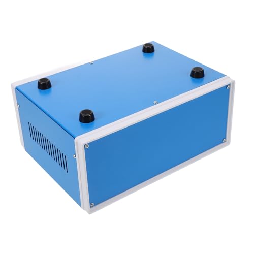 Holibanna Blaues Metallgehäuse Anschlussdose Elektrische Abzweigdose Aufputz DIY Projektbox Robust Schraubverschluss Elektrrobox für Sichere Geräteverkabelung von Holibanna