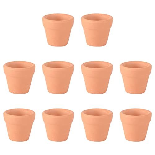 Holibanna Blumentopf Terakotta 9cm Mini Topf Sukkulenten Pflanzer Blumenglasflasche Topf Kindergarten T? Wachsenden Container Gartenarbeit Werkzeug Für Sukkulenten 12Pcs Tontopf 8cm von Holibanna