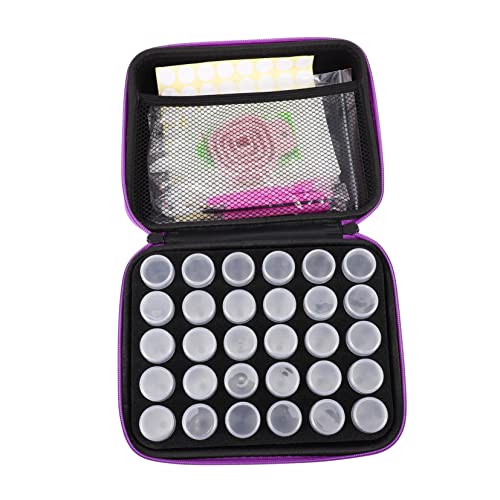 Holibanna Diamant Malerei Zubehör Set Fächer Aufbewahrungsbox mit Werkzeugen für DIY Kunstprojekte Kit für Anfänger und Profis Lila Farbe Holibanna Diamant Malerei Zubehör Set Fächer Aufbewahrungsbox mit Werkzeugen für DIY Kunstprojekte Kit für Anfänger und Profis Lila Farbe von Holibanna