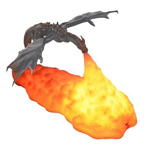 Holibanna Tischlampe Dragon Firing Led-licht Dekorative Party Nachtlicht Für Festival Geschenk Als Geschenk Und Nachtlicht-dekor Und Zart Langlebig Und Praktisch von Holibanna