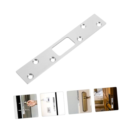 Holibanna Edelstahl Türschloss Verstärkungsplatte mit Schrauben Robuste Sicherheits schließblech für Außen Innentüren Widerstandsfähig gegen Aufbruch Einfache Montage Silberfarben Holibanna Edelstahl Türschloss Verstärkungsplatte mit Schrauben Robuste Sicherheits schließblech für Außen Innentüren Widerstandsfähig gegen Aufbruch Einfache Montage Silberfarben von Holibanna
