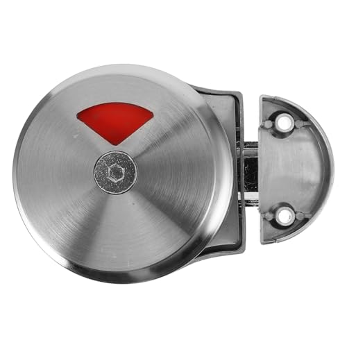 Holibanna Edelstahl Türschloss mit Riegel und Sichtanzeige für Gemeinsame Toiletten Feuchtigkeitsgeschützt Einfach zu Montieren Geeignet für Bad Wc türen in Büros Hotels Restaurants und von Holibanna