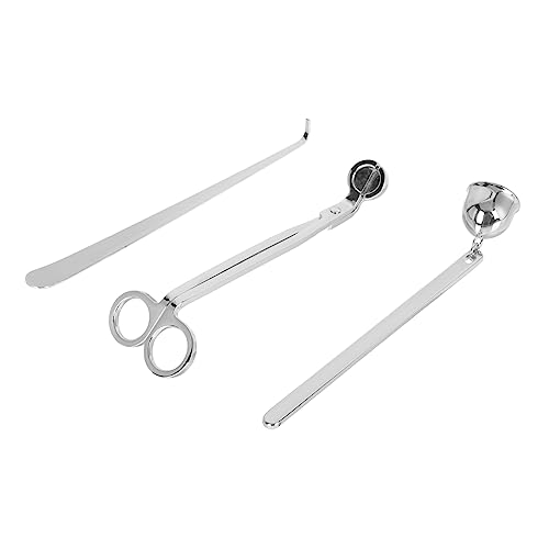 Holibanna Elegantes Teiliges Kerzenzubehör Set aus Rostfreiem Edelstahl mit Dochtschneider Dochtlöscher und Kerzenabdeckung für Sauberes Löschen und Pflege Aromatischer Kerzen Holibanna Elegantes Teiliges Kerzenzubehör Set aus Rostfreiem Edelstahl mit Dochtschneider Dochtlöscher und Kerzenabdeckung für Sauberes Löschen und Pflege Aromatischer Kerzen von Holibanna