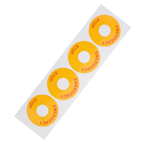 Holibanna Emergency Stop Decals Not-aus Aufkleber Für Maschinen Starke Haftung Warnung Für Industrie Und Zuhause Holibanna Emergency Stop Decals Not-aus Aufkleber Für Maschinen Starke Haftung Warnung Für Industrie Und Zuhause von Holibanna