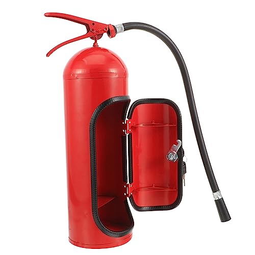 Holibanna Feuerlöscher Weinlagerbox Kreativer Metall Weinbehälter Tragbare Whiskey Flaschenbox für Stilvolle Bar Ausstattung und für Männer von Holibanna