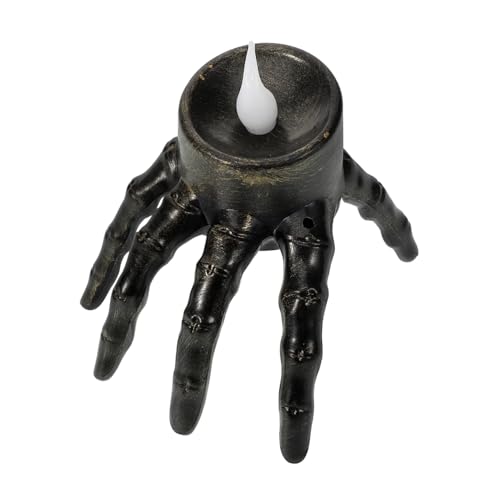 Holibanna Flammenlose Halloween Kerze Batteriebetrieben Totenkopf Handlicht Kreative Deko für Party und Heim Vielseitig Einsetzbar Holibanna Flammenlose Halloween Kerze Batteriebetrieben Totenkopf Handlicht Kreative Deko für Party und Heim Vielseitig Einsetzbar von Holibanna