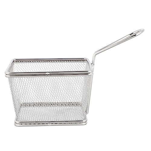 Holibanna Frittierkorb aus Mini Pommeskorb mit Ergonomischem Griff für Snacks Wie Chicken Wings Pommes und Calamari Hitzebeständig und Einfach zu Lagern für und Restaurants von Holibanna