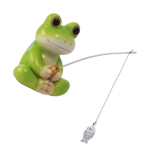 Holibanna Mini Frosch Figurine Aquarium Dekoration Harz Ornament Angeln Decor Schreibtisch von Holibanna