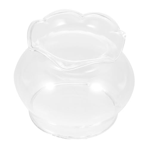 Holibanna Glas Lampenschirm Transparent Winddicht Einfacher Öl-lichtschutz Kerzenlampe Zubehör Für Innenraum Dekoration von Holibanna