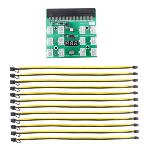 Holibanna Gpu Mining Stromversorgungsplatine Adapterplatine Mit Stromkabel Für Grafikkarte Stecker Kompatibel Mit Server-stromversorgungen Hochwertige Verarbeitung von Holibanna