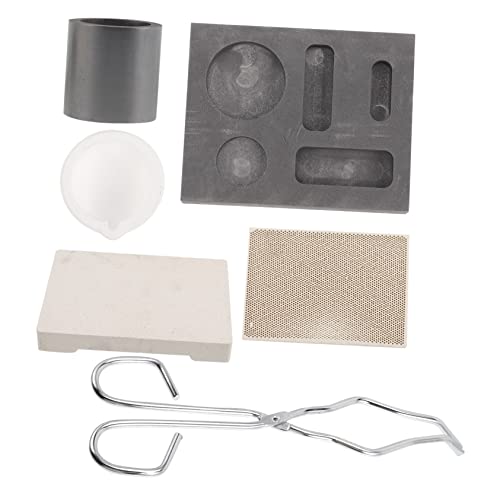 Holibanna Graphit Schmelzset Teilig mit Goldgießform Hochreine Graphit Quarz Schmelztiegel für Schmuckgießen Metal Schmelzen DIY Handwerk Holibanna Graphit Schmelzset Teilig mit Goldgießform Hochreine Graphit Quarz Schmelztiegel für Schmuckgießen Metal Schmelzen DIY Handwerk von Holibanna