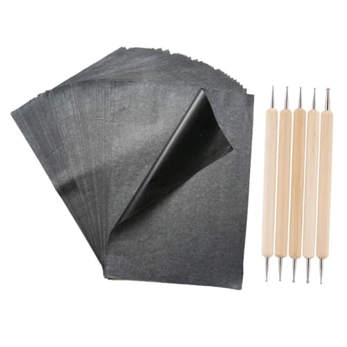 Holibanna Graphit kohlepapierset Langlebiges Transferpapier für Zeichnungen zum Nachzeichnen Holz Leinwand Glas Keramik für Kunst Basteln Eltern Junge Mädchen projekte und Bürogebrauch von Holibanna