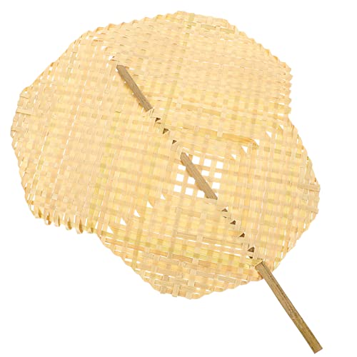 Holibanna Handfächer Handgefertigter Gewebter Fächer für Party und Dekoration Tragbarer Sommerfächer Leichtes Design für Erwachsene Wanddeko oder Praktischer von Holibanna