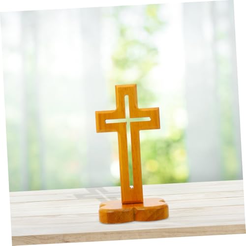 Holibanna Handgefertigtes Holz Kreuz mit Magnetischem Sockel Klassisches Christliches Deko Ornament Rustikaler Stil Kompakte für Wohnzimmer Schlafzimmer und Religiöse Geschenkideen Holibanna Handgefertigtes Holz Kreuz mit Magnetischem Sockel Klassisches Christliches Deko Ornament Rustikaler Stil Kompakte für Wohnzimmer Schlafzimmer und Religiöse Geschenkideen von Holibanna